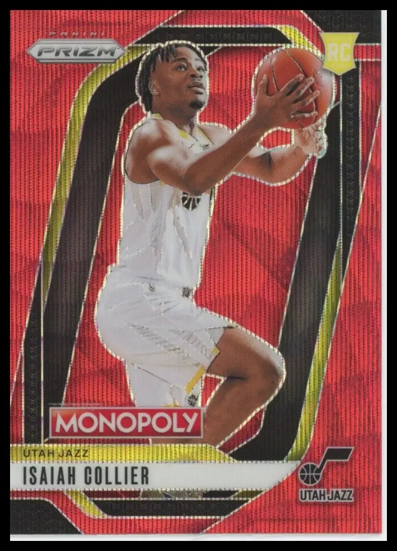2024-25 Panini Prizm Monopoly Red Isaiah Collier Rookie #36 Utah Jazz Basketball - Basketball Card Single