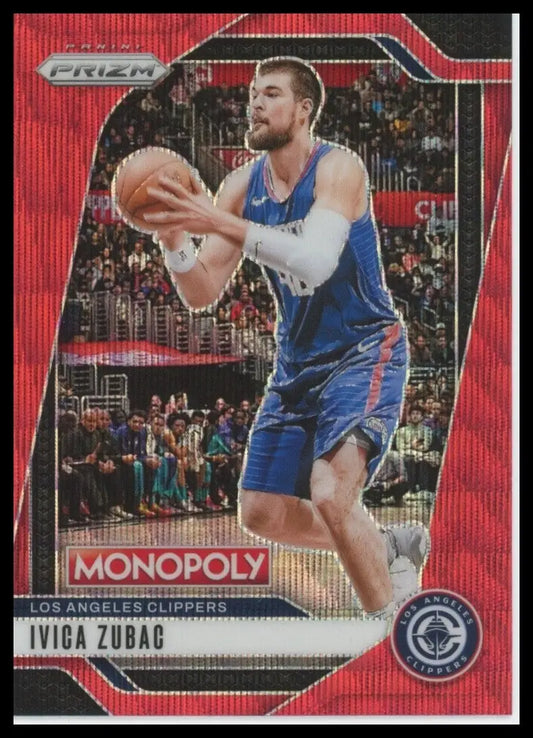 2024-25 Panini Prizm Monopoly Red Ivica Zubac #21 Los Angeles Clippers Card NBA - Basketball Card Single