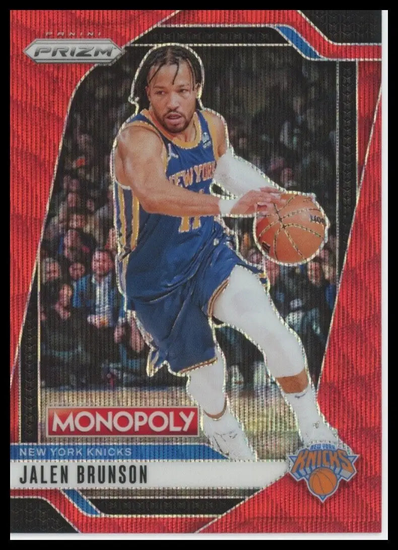 2024-25 Panini Prizm Monopoly Red Jalen Brunson #40 New York Knicks Basketball - Basketball Card Single