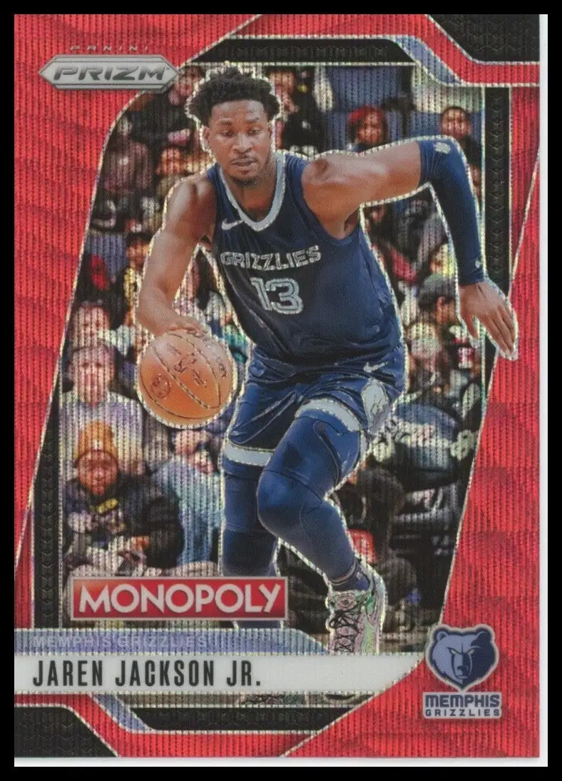 2024-25 Panini Prizm Monopoly Red Jaren Jackson Jr #23 Memphis Grizzlies Card - Basketball Card Single
