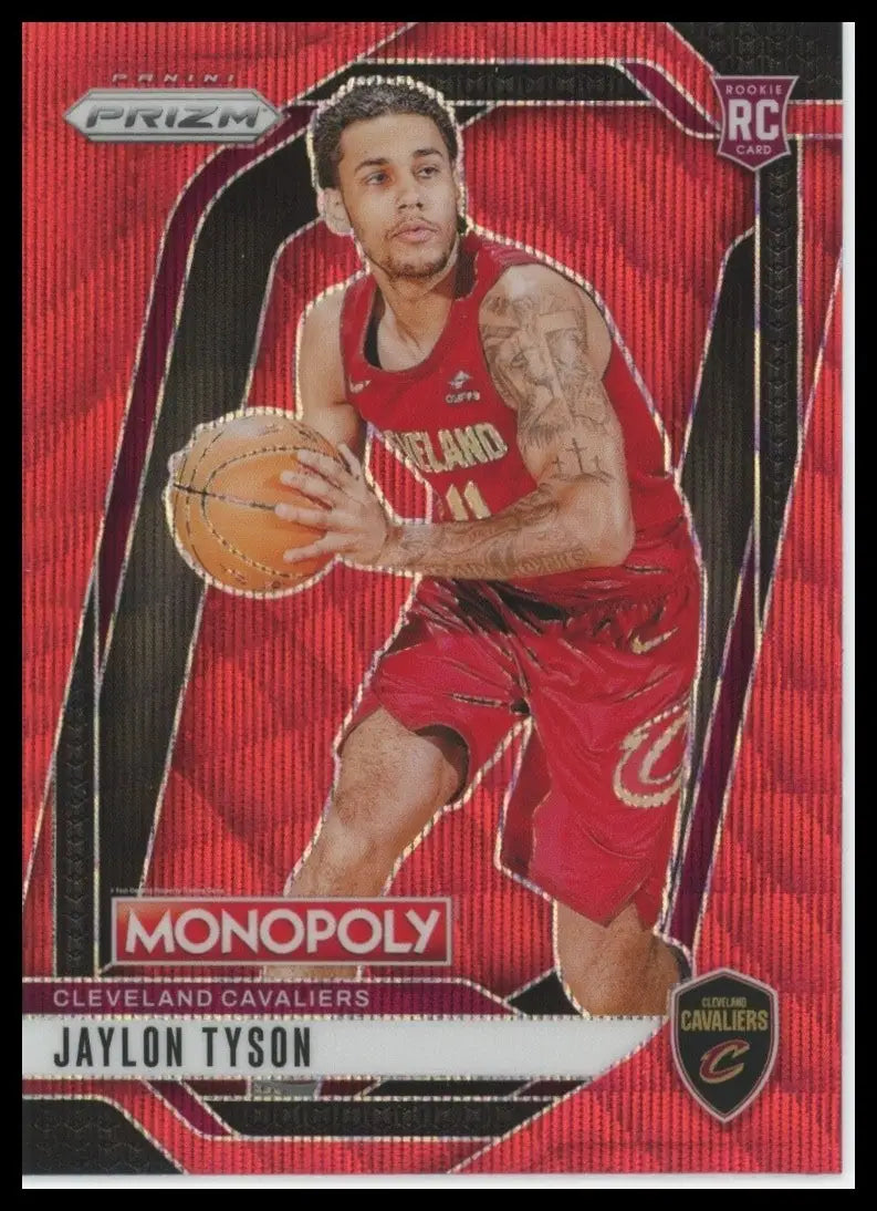 2024-25 Panini Prizm Monopoly Red Jaylon Tyson Rookie #15 Cleveland Cavaliers - Basketball Card Single