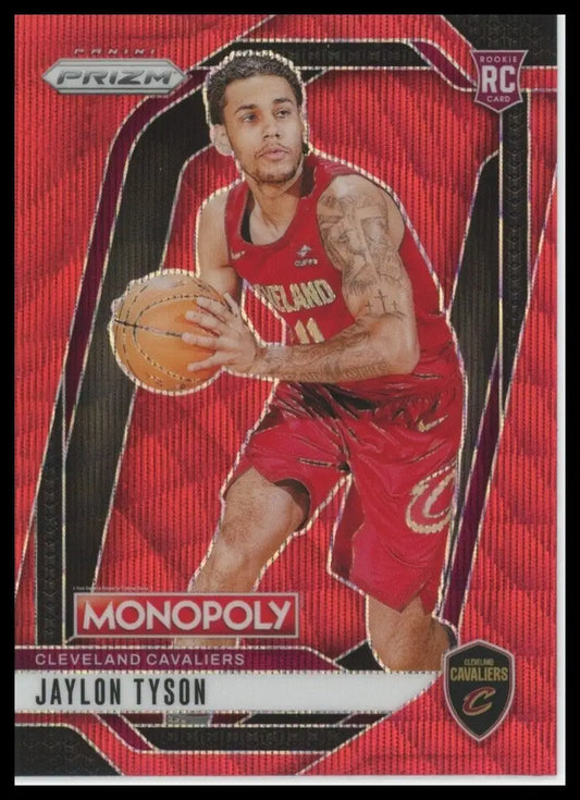 2024-25 Panini Prizm Monopoly Red Jaylon Tyson Rookie #15 Cleveland Cavaliers - Basketball Card Single