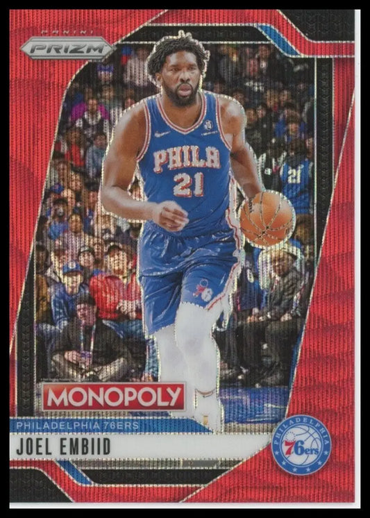 2024-25 Panini Prizm Monopoly Red Joel Embiid #1 Philadelphia 76ers Basketball - Basketball Card Single