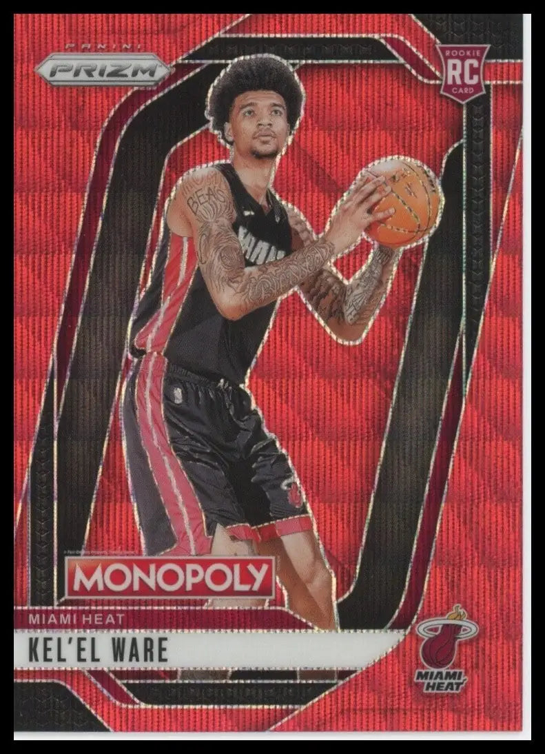 2024-25 Panini Prizm Monopoly Red Kelel Ware Rookie #30 Miami Heat Basketball - Basketball Card Single
