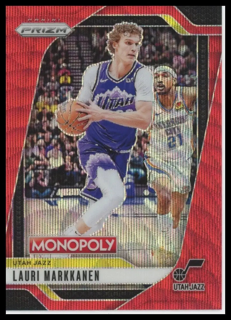 2024-25 Panini Prizm Monopoly Red Lauri Markkanen #34 Utah Jazz Basketball Card - Basketball Card Single