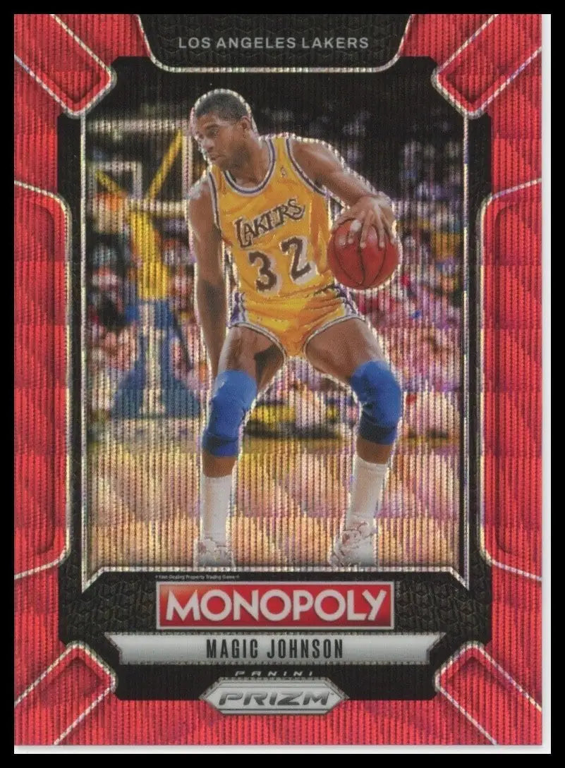 2024-25 Panini Prizm Monopoly Red Legends Magic Johnson #LEG4 LA Lakers Card NBA - Basketball Card Single