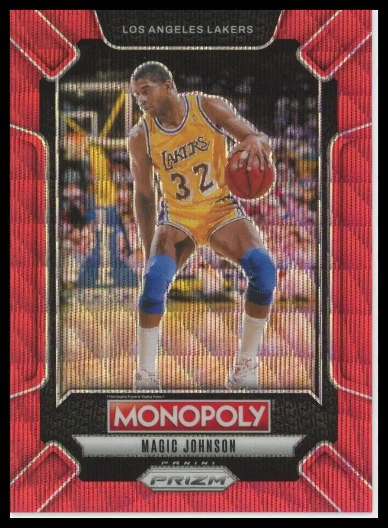 2024-25 Panini Prizm Monopoly Red Legends Magic Johnson #LEG4 LA Lakers Card NBA - Basketball Card Single