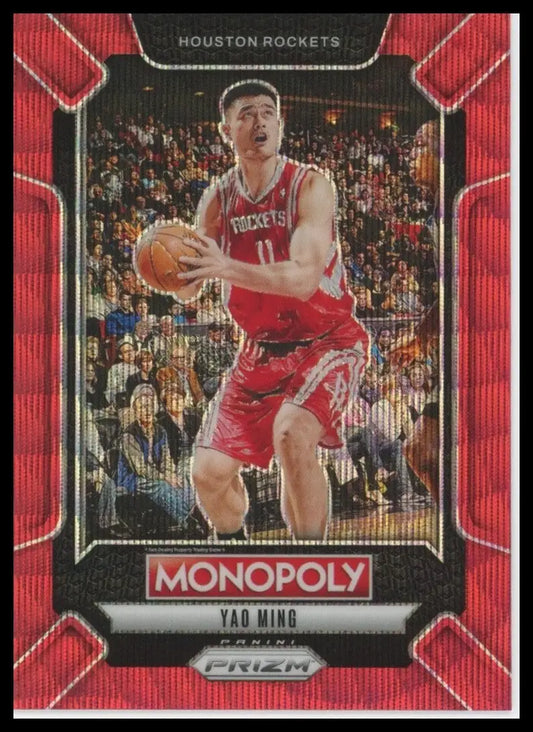 2024-25 Panini Prizm Monopoly Red Legends Yao Ming #LEG9 Houston Rockets Card - Basketball Card Single
