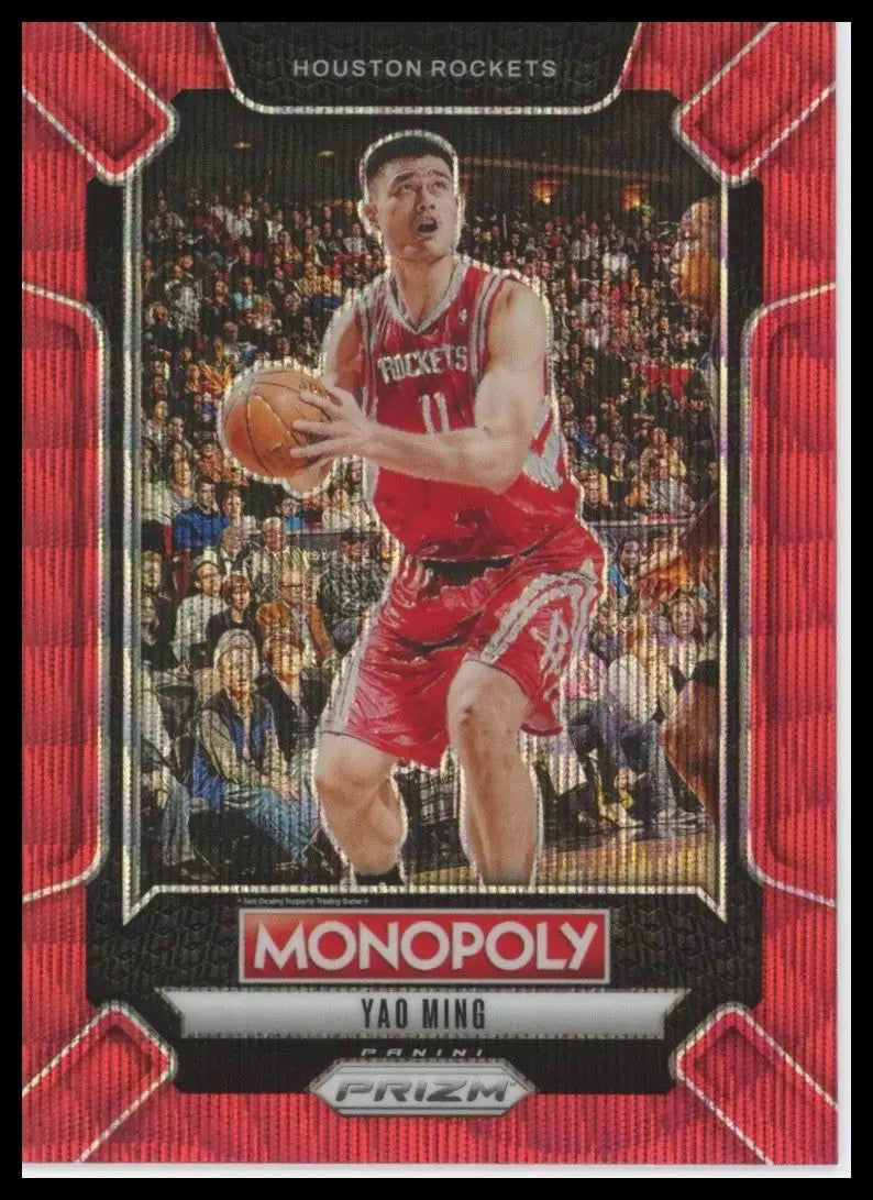 2024-25 Panini Prizm Monopoly Red Legends Yao Ming #LEG9 Houston Rockets Card - Basketball Card Single