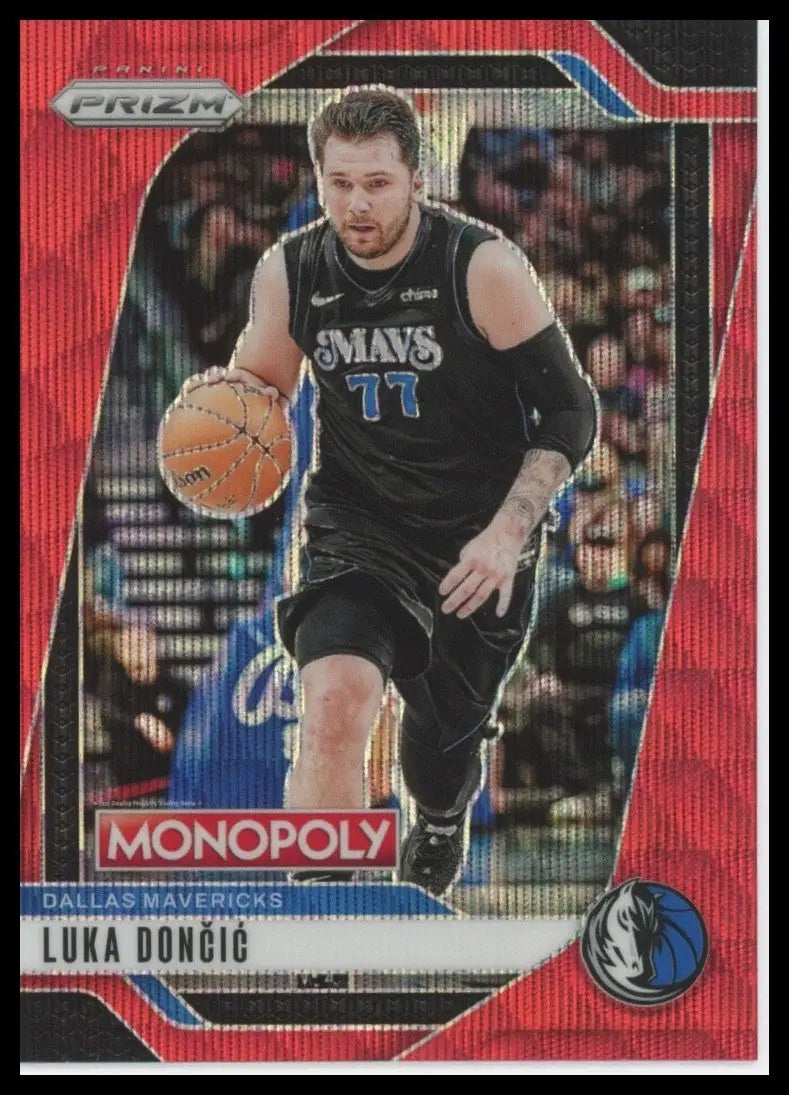 2024-25 Panini Prizm Monopoly Red Luka Doncic #49 Dallas Mavericks Basketball - Basketball Card Single