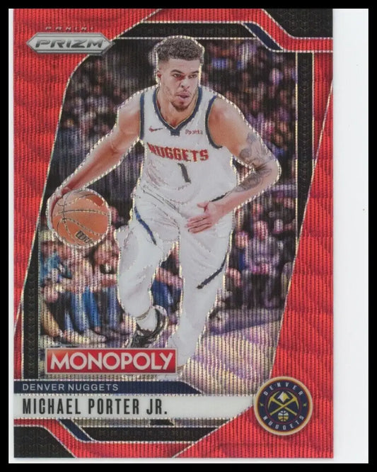 2024-25 Panini Prizm Monopoly Red Michael Porter Jr #56 Denver Nuggets Card NBA - Basketball Card Single