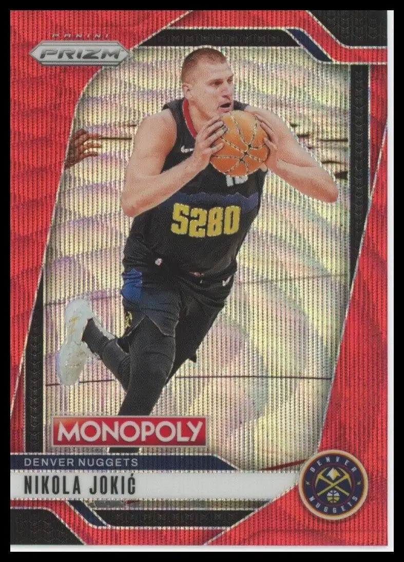 2024-25 Panini Prizm Monopoly Red Nikola Jokic #55 Denver Nuggets Basketball NBA