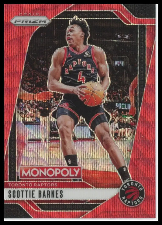 2024-25 Panini Prizm Monopoly Red Scottie Barnes #67 Toronto Raptors Basketball - Basketball Card Single
