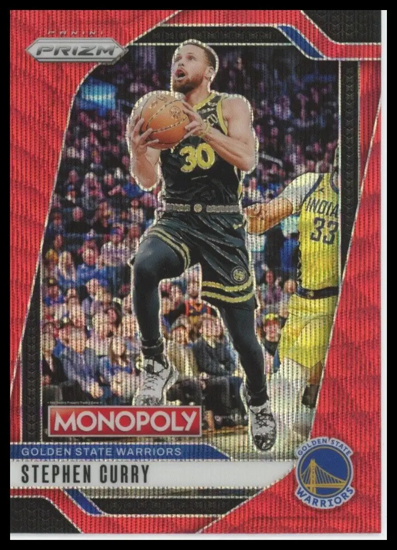 2024-25 Panini Prizm Monopoly Red Stephen Curry #83 Golden State Warriors Card - Basketball Card Single