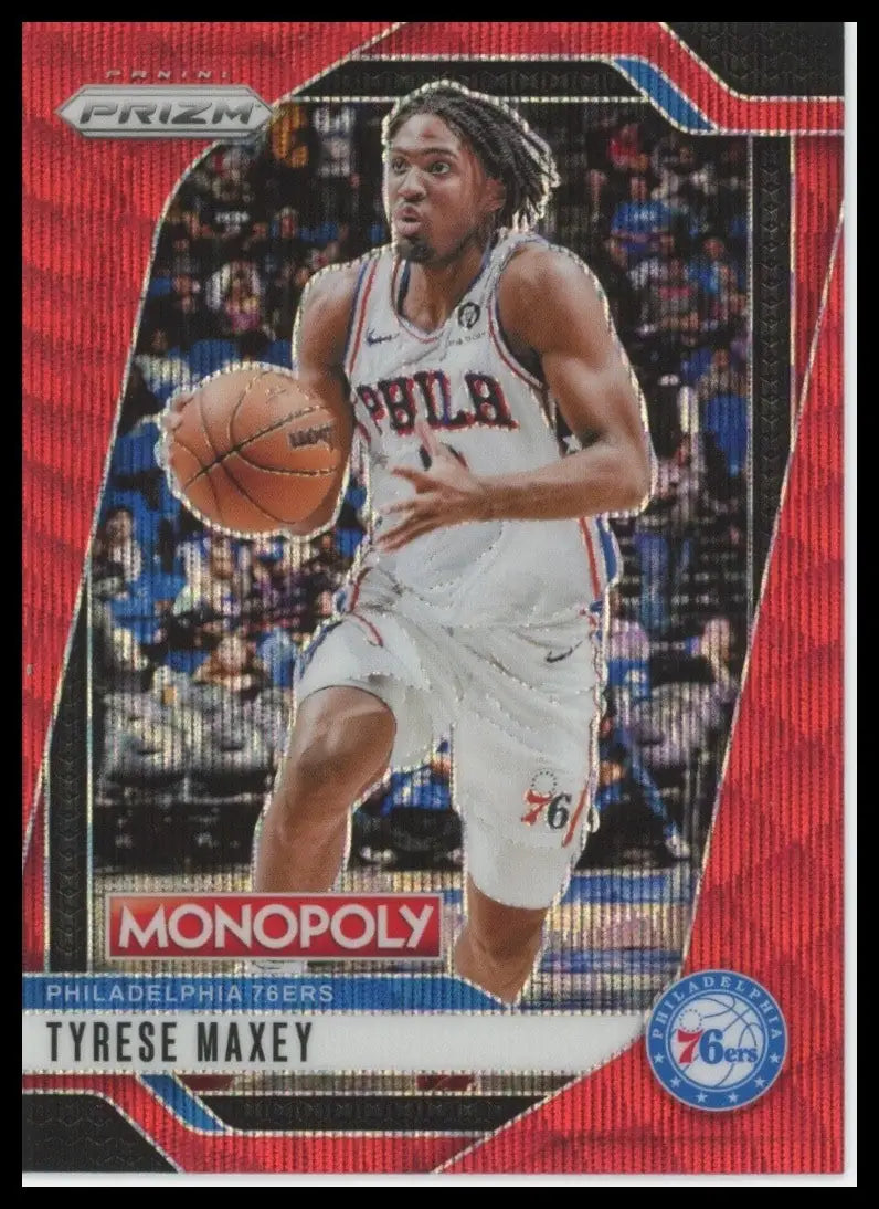 2024-25 Panini Prizm Monopoly Red Tyrese Maxey #2 Philadelphia 76ers Basketball - Basketball Card Single