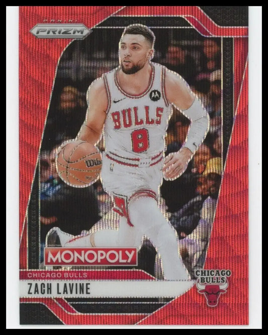 2024-25 Panini Prizm Monopoly Red Zach LaVine #10 Chicago Bulls Basketball Card - Basketball Card Single