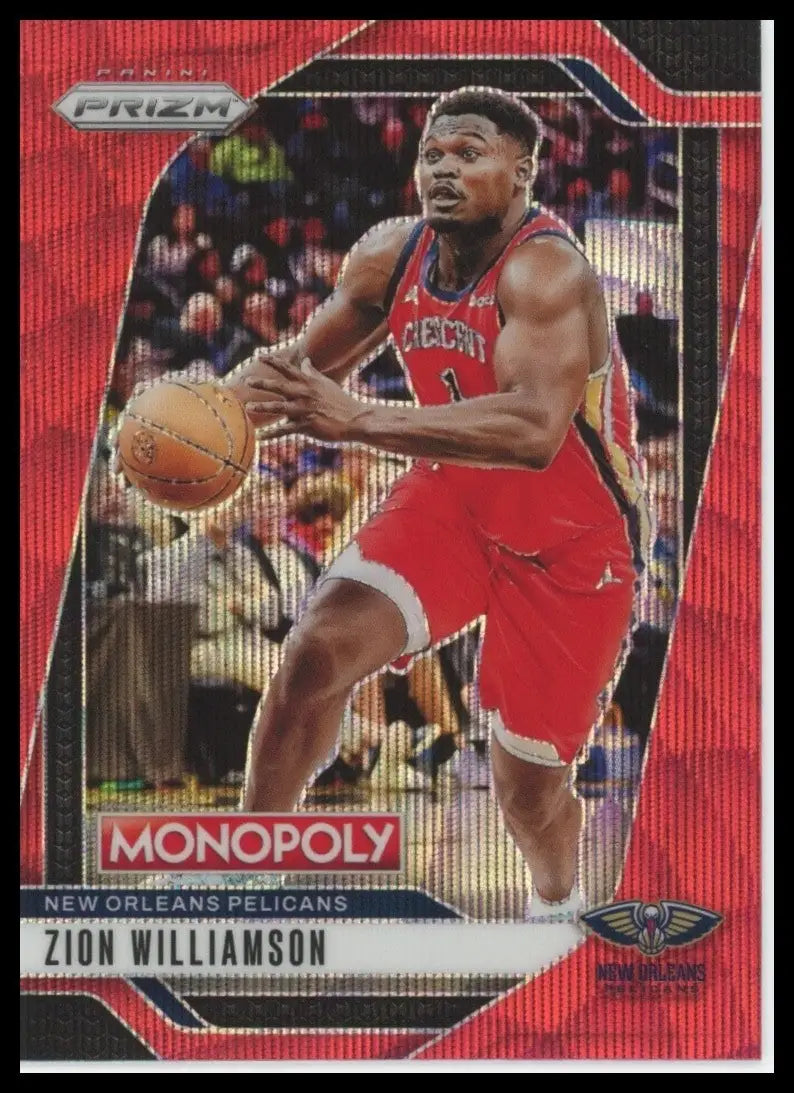 2024-25 Panini Prizm Monopoly Red Zion Williamson #61 New Orleans Pelicans Card