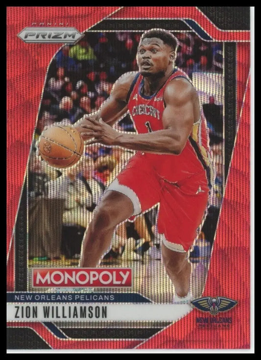 2024-25 Panini Prizm Monopoly Red Zion Williamson #61 New Orleans Pelicans Card - Basketball Card Single