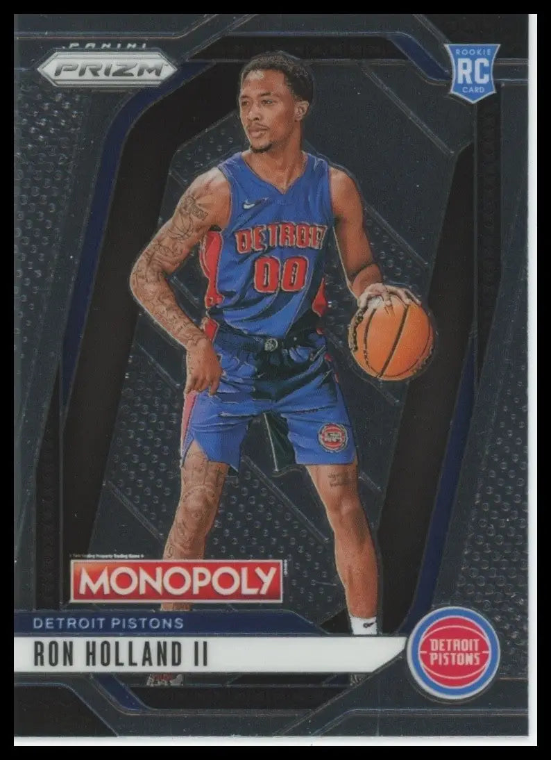 2024-25 Panini Prizm Monopoly Ron Holland II Rookie #66 Detroit Pistons Card NBA