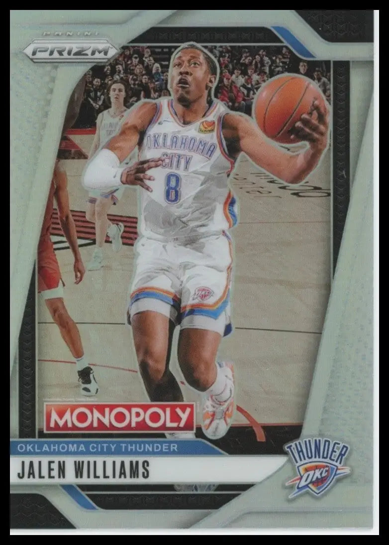 2024-25 Panini Prizm Monopoly Silver Jalen Williams #81 Oklahoma City Thunder - Basketball Card Single