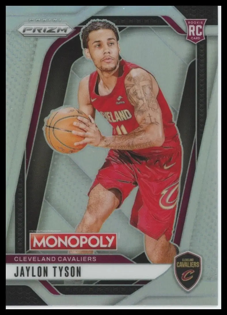 2024-25 Panini Prizm Monopoly Silver Jaylon Tyson Rookie #15 Cleveland Cavaliers - Basketball Card Single