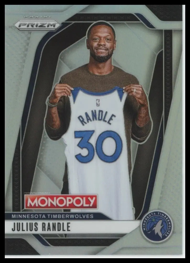 2024-25 Panini Prizm Monopoly Silver Julius Randle #41 Minnesota Timberwolves - Basketball Card Single