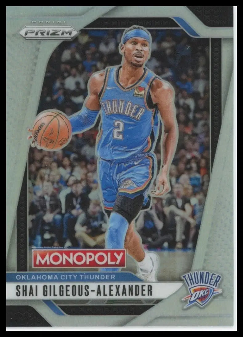 2024-25 Panini Prizm Monopoly Silver Shai Gilgeous Alexander #79 OKC Thunder NBA - Basketball Card Single