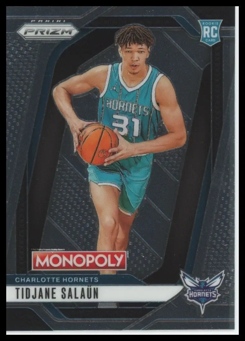 2024-25 Panini Prizm Monopoly Tidjane Salaun Rookie #33 Charlotte Hornets Card
