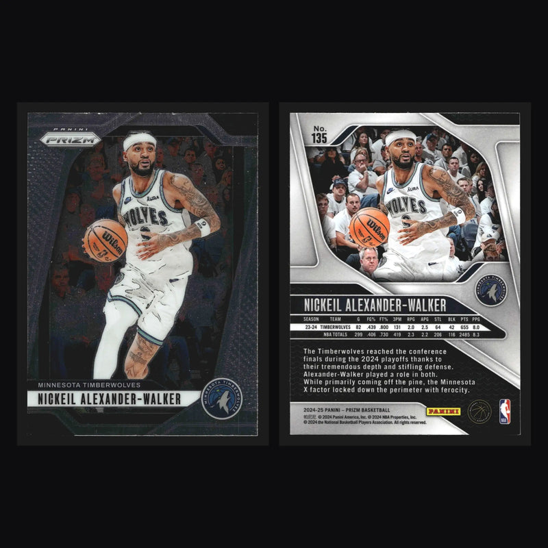 2024-25 Panini Prizm Nickeil Alexander-Walker #135 Timberwolves - Basketball Card Single