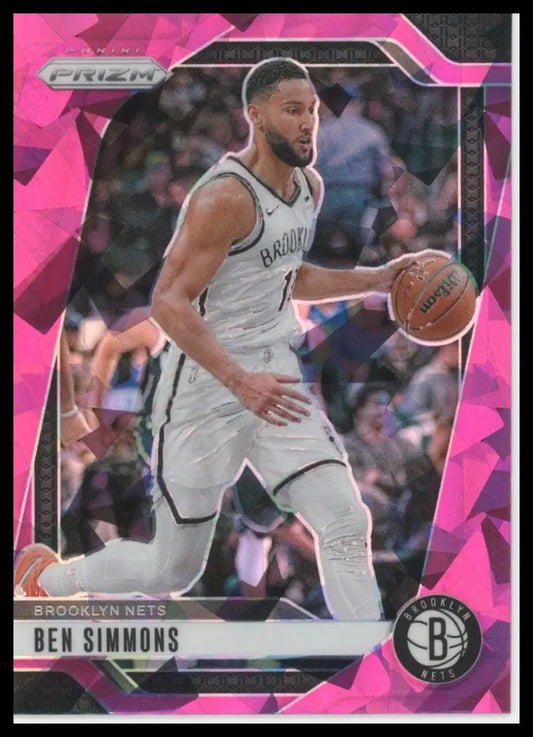 2024-25 Panini Prizm Pink Ice Ben Simmons #82 Brooklyn Nets Basketball Card NBA