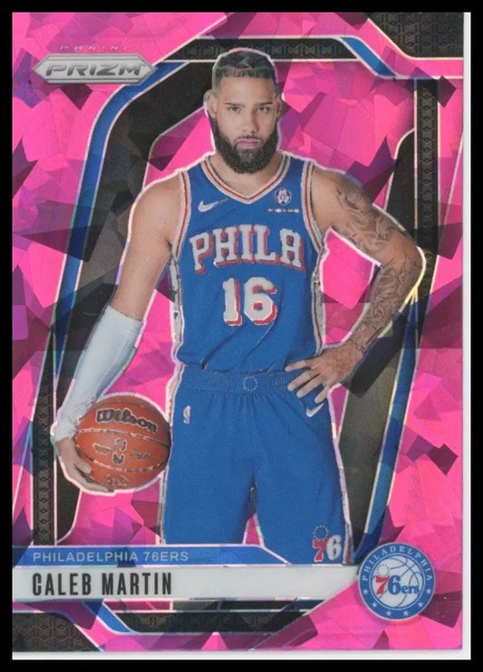 2024-25 Panini Prizm Pink Ice Caleb Martin #67 Philadelphia 76ers Basketball NBA - Basketball Card Single