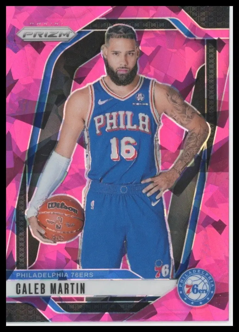 2024-25 Panini Prizm Pink Ice Caleb Martin #67 Philadelphia 76ers Basketball NBA - Basketball Card Single