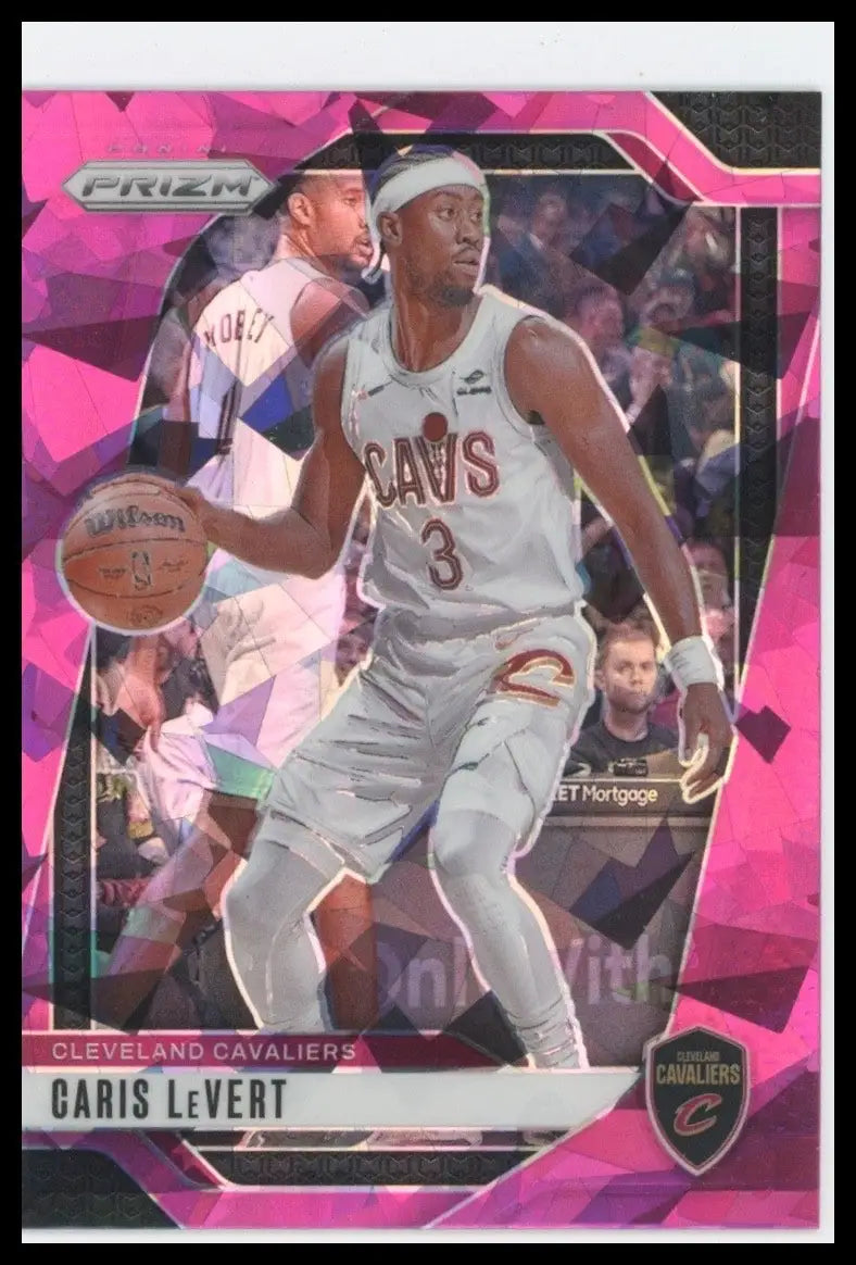 2024-25 Panini Prizm Pink Ice Caris LeVert #71 Cleveland Cavaliers Basketball - Basketball Card Single