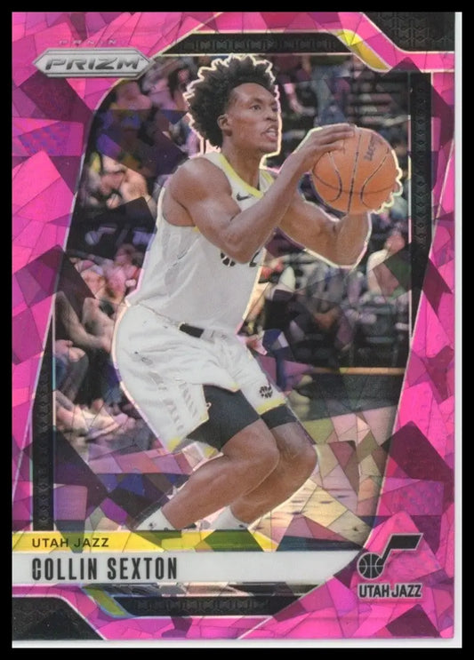 2024-25 Panini Prizm Pink Ice Collin Sexton #151 Utah Jazz Basketball Card NBA - Basketball Card Single