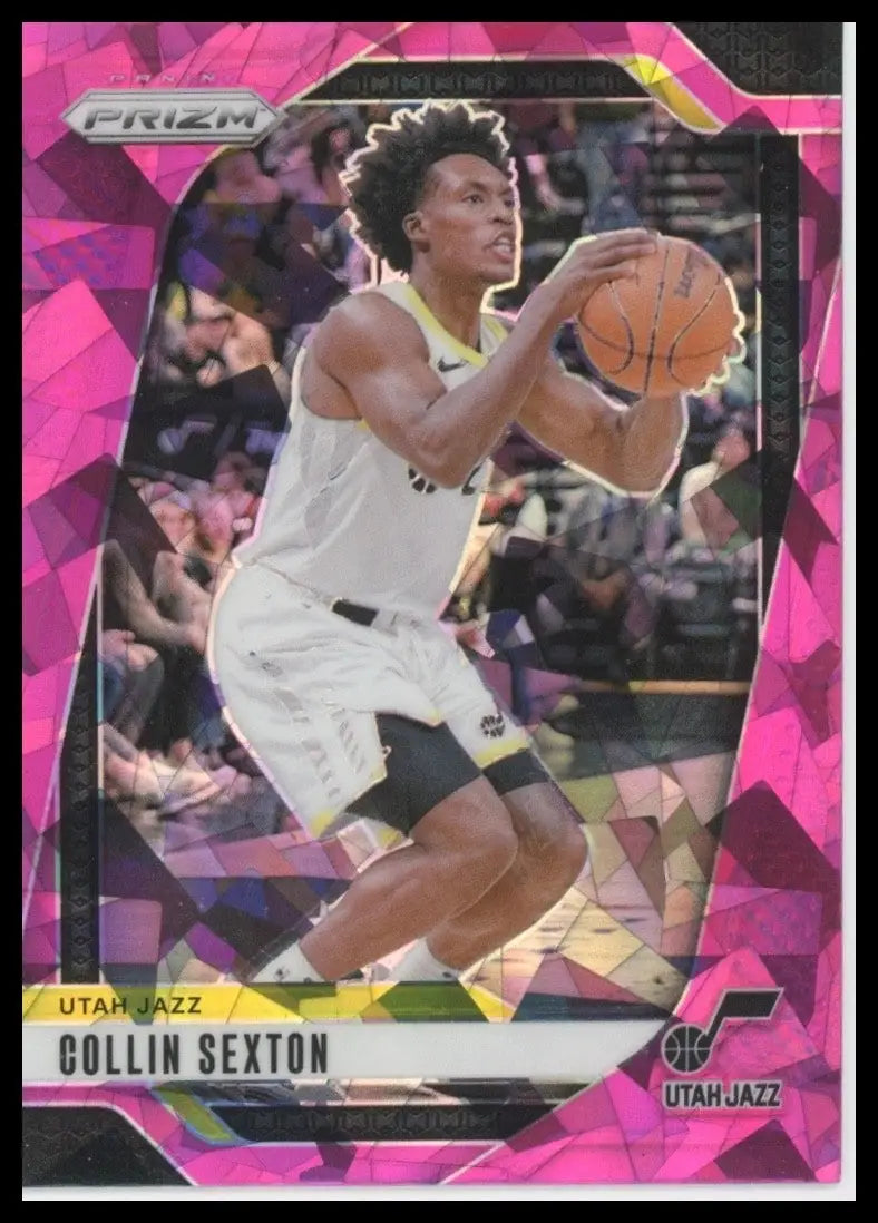 2024-25 Panini Prizm Pink Ice Collin Sexton #151 Utah Jazz Basketball Card NBA - Basketball Card Single