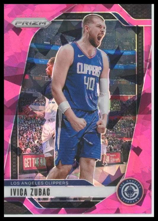 2024-25 Panini Prizm Pink Ice Ivica Zubac #39 Los Angeles Clippers Basketball