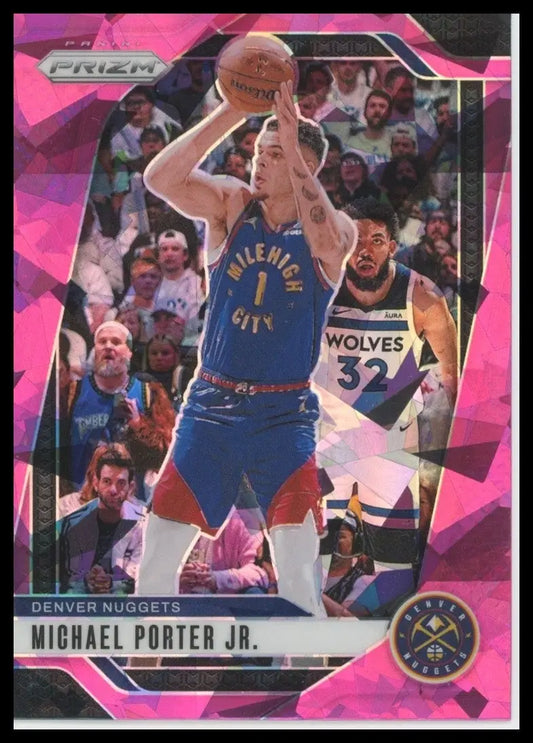2024-25 Panini Prizm Pink Ice Michael Porter Jr #28 Denver Nuggets Basketball - Basketball Card Single