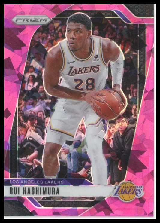 2024-25 Panini Prizm Pink Ice Rui Hachimura #14 Los Angeles Lakers Basketball - Basketball Card Single