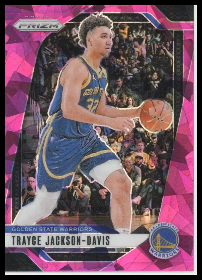 2024-25 Panini Prizm Pink Ice Trayce Jackson Davis #188 Golden State Warriors