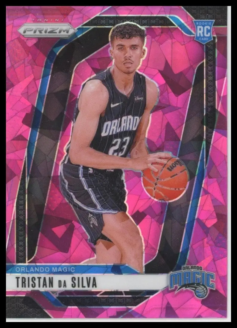 2024-25 Panini Prizm Pink Ice Tristan da Silva Rookie #256 Orlando Magic Card
