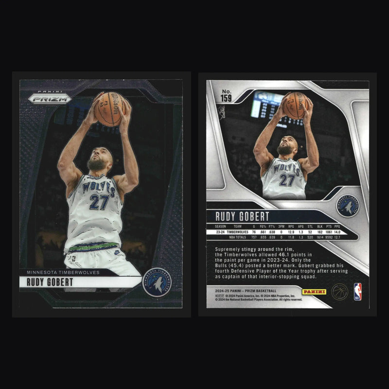 2024-25 Panini Prizm Rudy Gobert #159 Minnesota Timberwolves - Basketball Card Single