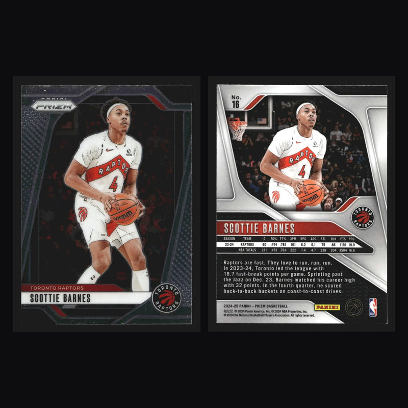 2024-25 Panini Prizm Scottie Barnes #16 Toronto Raptors