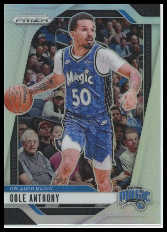 2024-25 Panini Prizm Silver Cole Anthony #73 Orlando Magic Basketball Card NBA - Basketball Card Single