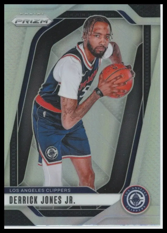 2024-25 Panini Prizm Silver Derrick Jones Jr #34 Los Angeles Clippers Basketball - Basketball Card Single