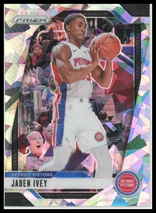 2024-25 Panini Prizm Silver Ice Jaden Ivey #194 Detroit Pistons Basketball Card - Basketball Card Single