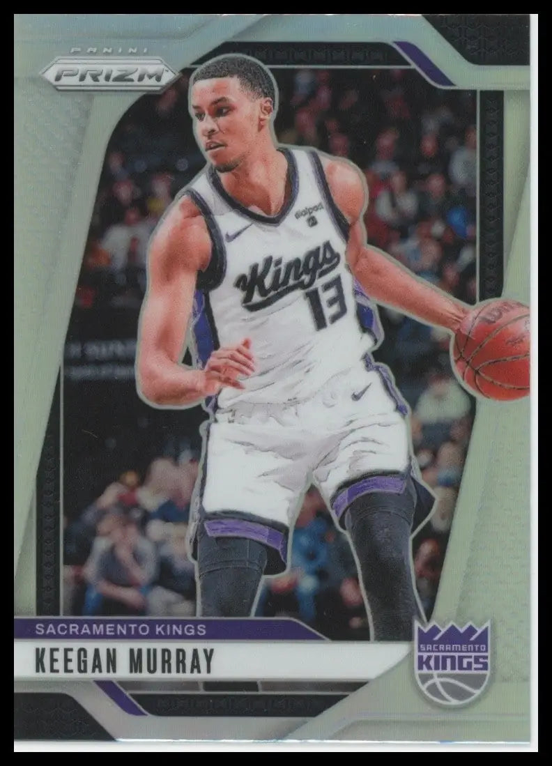 2024-25 Panini Prizm Silver Keegan Murray #7 Sacramento Kings Basketball Card