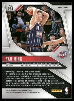 2024-25 Panini Prizm Yao Ming #284 Red White Blue Basketball - Basketball Card Single