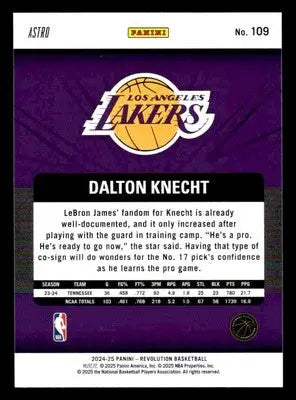 2024-25 Panini Revolution #109 Dalton Knecht - Basketball Card Single