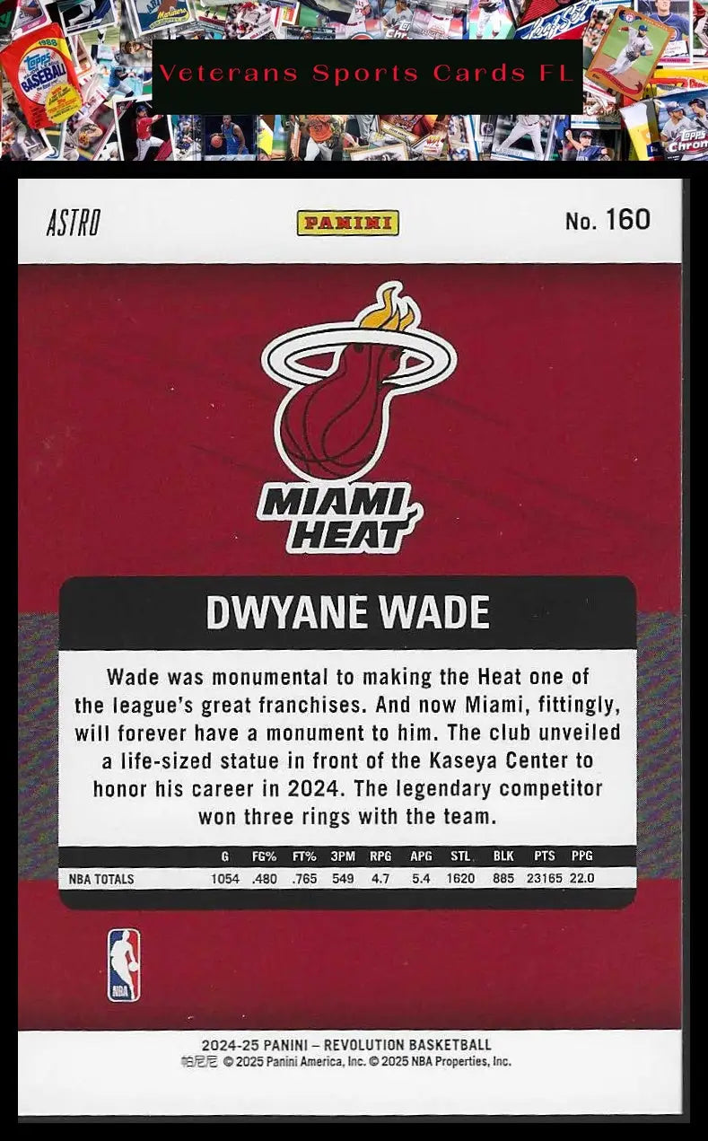 2024-25 Panini Revolution #13 Dwyane Wade Hardwood Legacy - Basketball Card Single