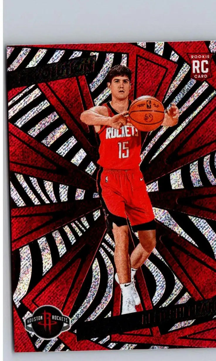 Basketball trading card featuring Reed Sheppard in red uniform 145b Reed Sheppard